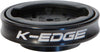 K-EDGE Gravity Cap Stem Mount for Garmin Quarter Turn Type Computers, Black / Red / Blue