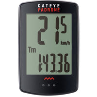 CATEYE BLACK CC-PA100W PADRONE WIRELESS BICYCLE COMPUTER     EZ to Read